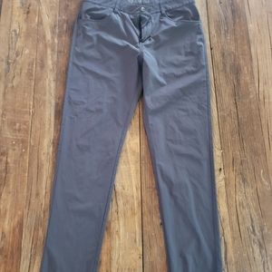 Vuori pants, 34" waist. Gray color